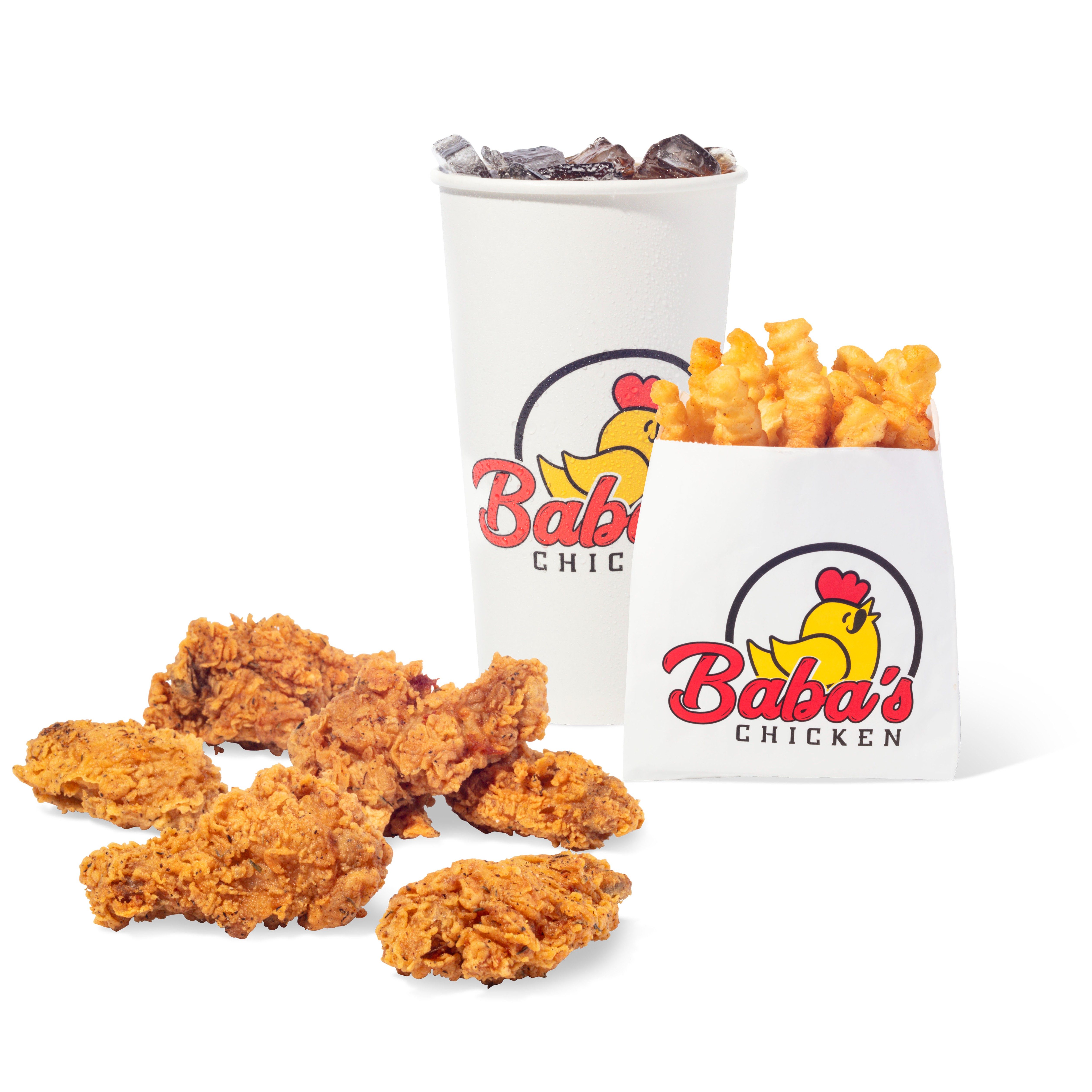 6 Piece Chicken Wings Combo.
